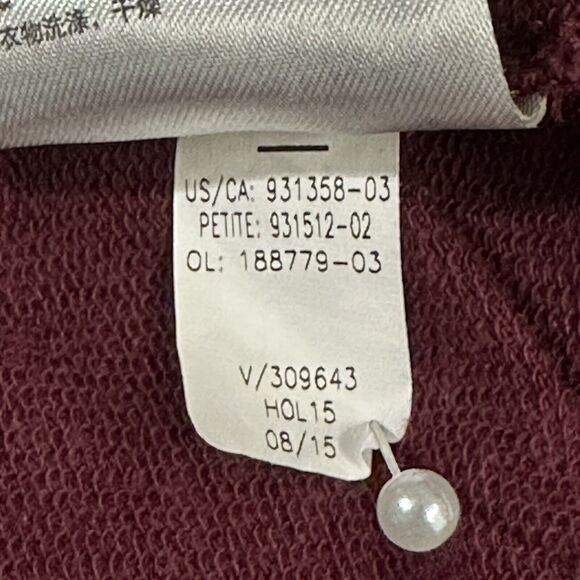 Banana Republic Factory Open Circular Cardigan Women M Red Long Sleeve Knit F02 - Picture 9 of 11